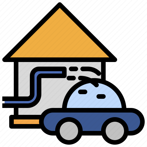 Building, car, estate, house, real, routine, wash icon - Download on Iconfinder
