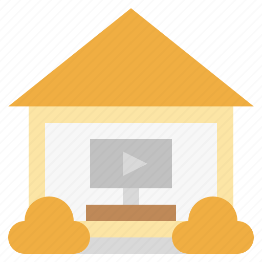 Building, estate, house, real, routine, video icon - Download on Iconfinder