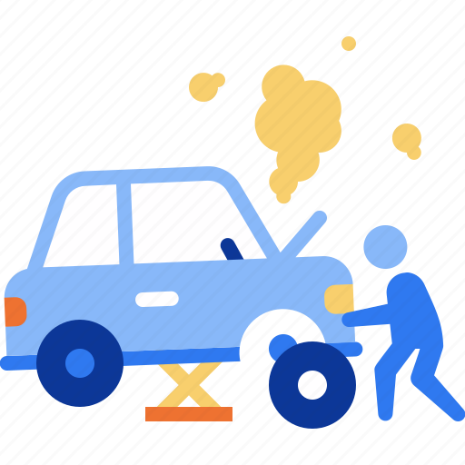 Car repair, mechanic, car broken, garage, car, automotive, repair icon - Download on Iconfinder