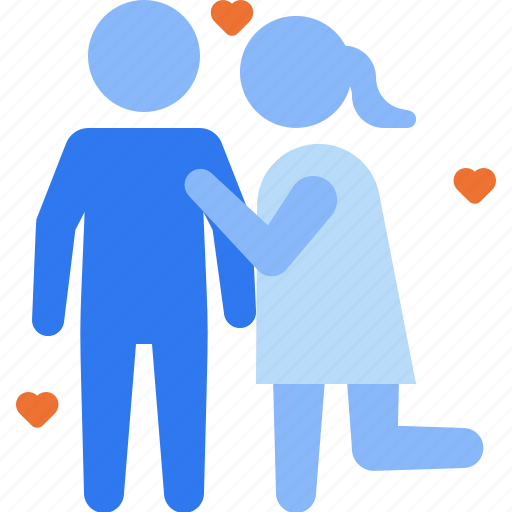 Couple, falling in love, holding hands, love, romantic, relationship, couple in love icon - Download on Iconfinder