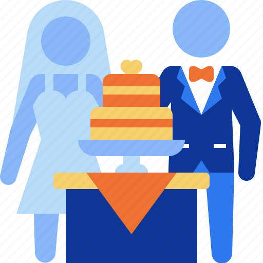 Wedding cake, cake, wedding, marriage, couple, romantic, love icon - Download on Iconfinder