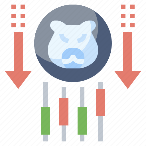 Arrow, bear down, business, downtrend, investment, market, stock icon - Download on Iconfinder