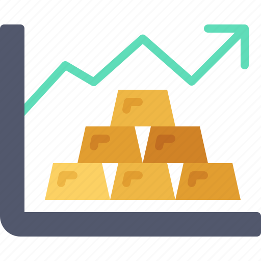 Gold, increase, wealth, value, growth icon - Download on Iconfinder