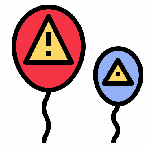 Balloon, caution, danger, hazard, insecurity, risk icon - Download on Iconfinder