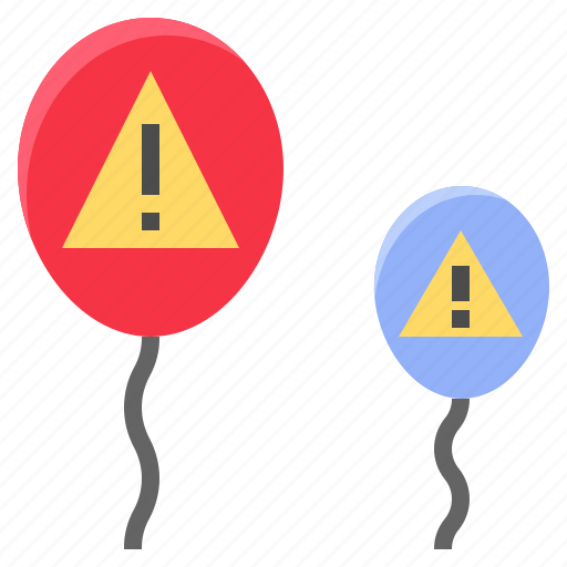 Balloon, caution, danger, hazard, insecurity, risk icon - Download on Iconfinder