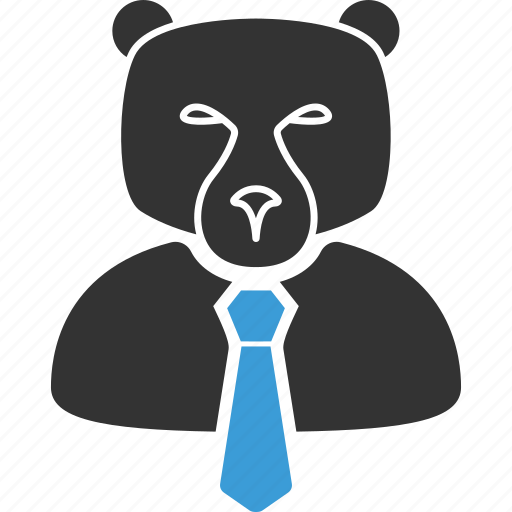 Bear, boss, grizzly head, manager, person, predator, stock trader icon - Download on Iconfinder