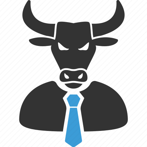 Boss, bull, business, horned, manager, power, stock trader icon - Download on Iconfinder