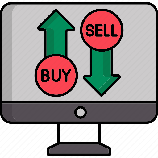 Buy and sell stock, buy stock, sell stock, stock market, share selling, share business, business icon - Download on Iconfinder