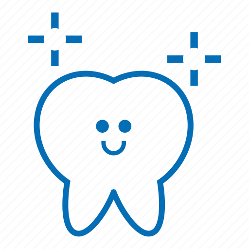 Character, dental, dentist, molar, shine, white tooth icon - Download on Iconfinder