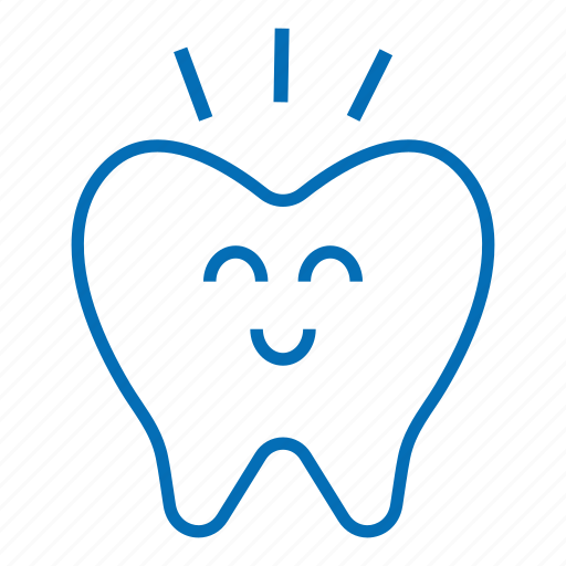 Character, dental, dentist, happy, medical, molar, shine icon - Download on Iconfinder