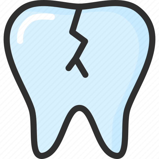 Crack, dental, dentist, stomatology, teeth, tooth icon - Download on Iconfinder