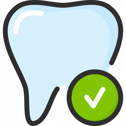 Check, dental, dentist, ok, stomatology, tick, tooth icon - Download on Iconfinder