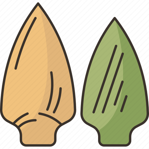 Arrow, heads, stone, weapon, primitive icon - Download on Iconfinder