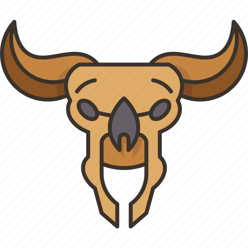 Bison, skull, bull, animal, hunt icon - Download on Iconfinder