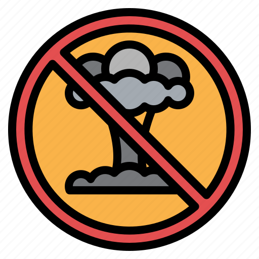 Nuclear, disaster, explosion, pollution, stop, war icon - Download on Iconfinder