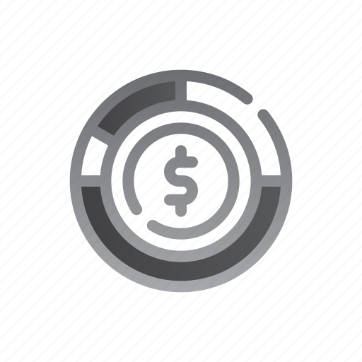 Benefit, report, pie, chart, dollar, money icon - Download on Iconfinder