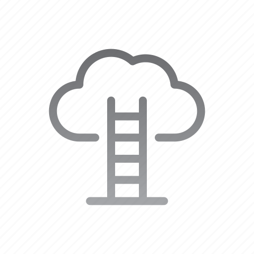 Ladder, career, path, promotion, motivation, cloud icon - Download on Iconfinder