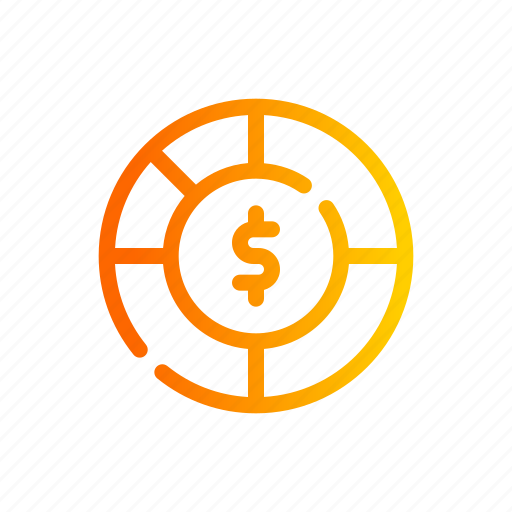 Benefits, finance, dolar, economy, pie, chart icon - Download on Iconfinder