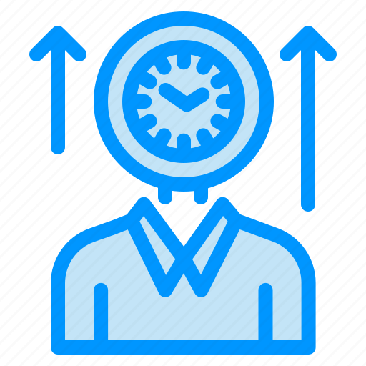 Hours, management, time, up, user icon - Download on Iconfinder