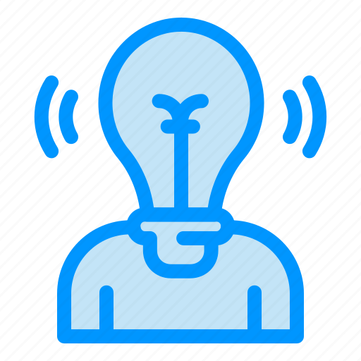 Bulb, idea, light, person, user icon - Download on Iconfinder