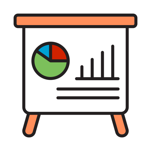 Presentation, chart, graph, business, analytics, report, statistics icon - Free download