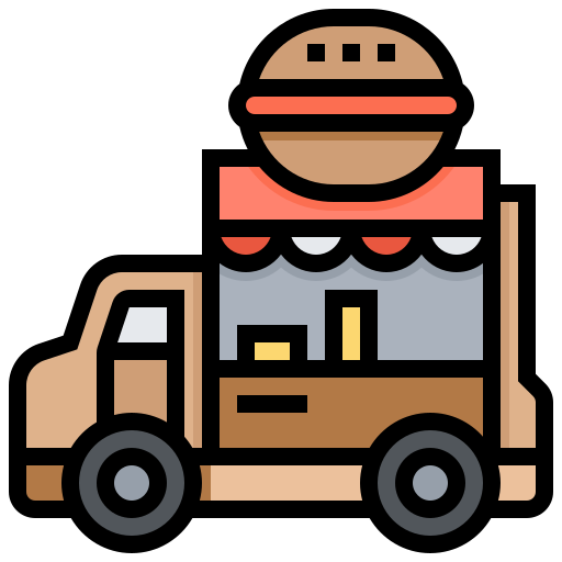 Facility, food, hamburger, sell, truck icon - Free download