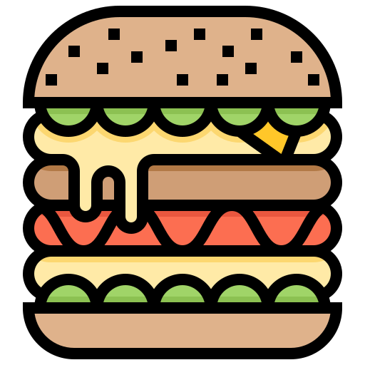 Bread, fast, food, hamburger, patty icon - Free download