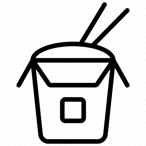 Noodle, junk, food, fast, chopstick, cup icon - Download on Iconfinder