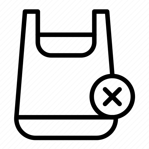 No plastic bag, no plastic, plastic, pollution, ban icon - Download on Iconfinder