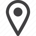 location, map, tablet app, map pointer, grey, simple shape, circle, mobile app