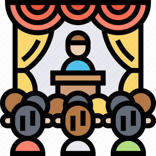 Lecture, hall, conference, seminar, meeting icon - Download on Iconfinder