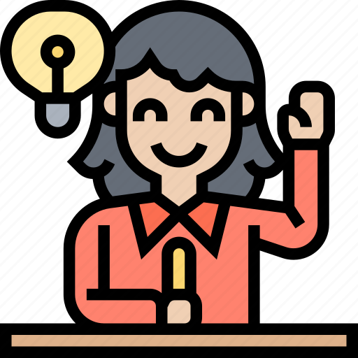 Question, class, raising, learning, knowledge icon - Download on Iconfinder