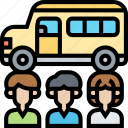 school, bus, trip, transportation, travel
