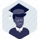 education, graduate, graduation, hat, student, study