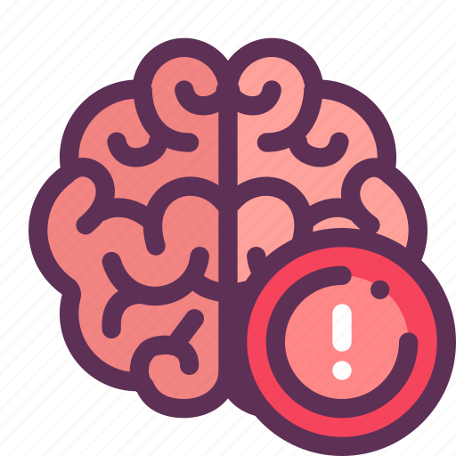 Brain, caution, learning, think icon - Download on Iconfinder
