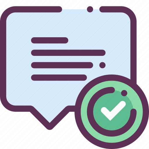 Answer, comment, communication, done, question, success icon - Download on Iconfinder