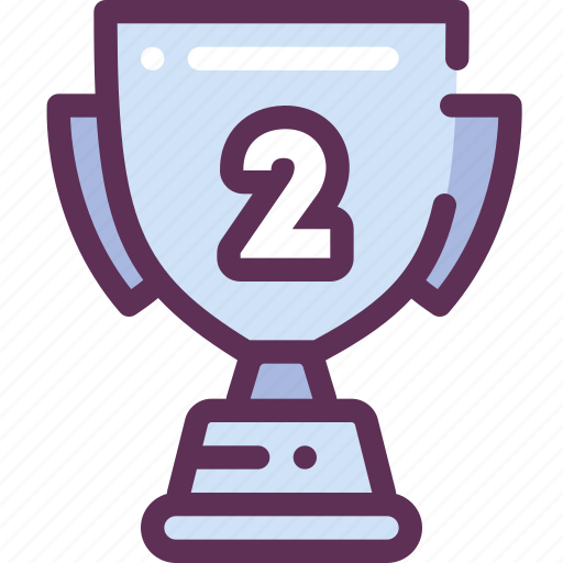 Cup, place, second, win, winner icon - Download on Iconfinder