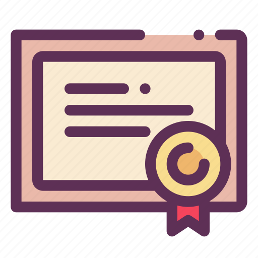 Certificate, diploma, document, education icon - Download on Iconfinder
