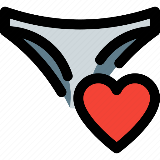 Panties, heart, underwear, style icon - Download on Iconfinder