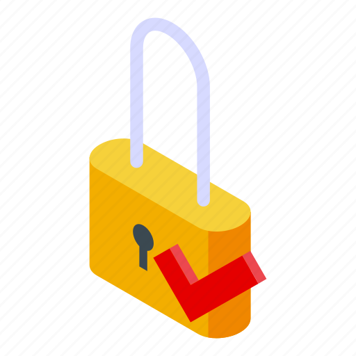 Locked, subscription, isometric icon - Download on Iconfinder