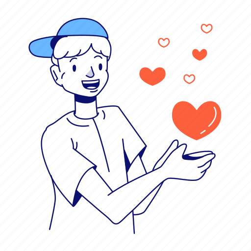 Sends, heart, like, love, romance, favorite, wedding illustration - Download on Iconfinder