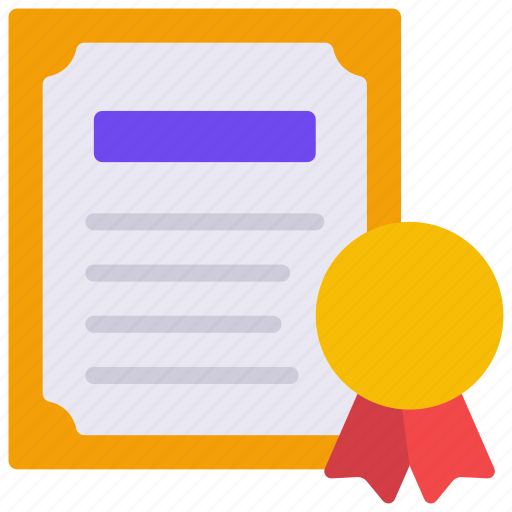 Certificate, certification, degree, educated, complete icon - Download on Iconfinder