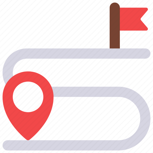 Route, to, flag, point, map icon - Download on Iconfinder