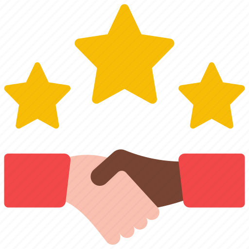 Stars, handshake, review, agree, agreement icon - Download on Iconfinder