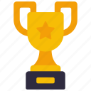 trophy, tall, handles, award, achievement