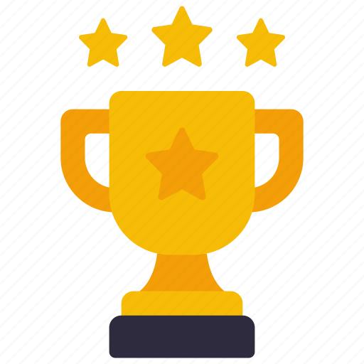 Trophy, with, stars, award, achievement icon - Download on Iconfinder