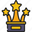 multiple, stars, trophy, trophies, award 