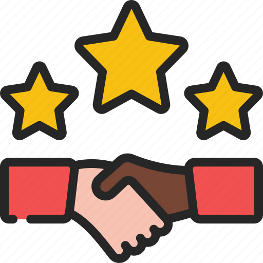 Stars, handshake, review, agree, agreement icon - Download on Iconfinder