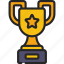 trophy, tall, handles, award, achievement 
