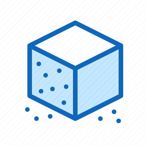 Cube, sugar, white icon - Download on Iconfinder